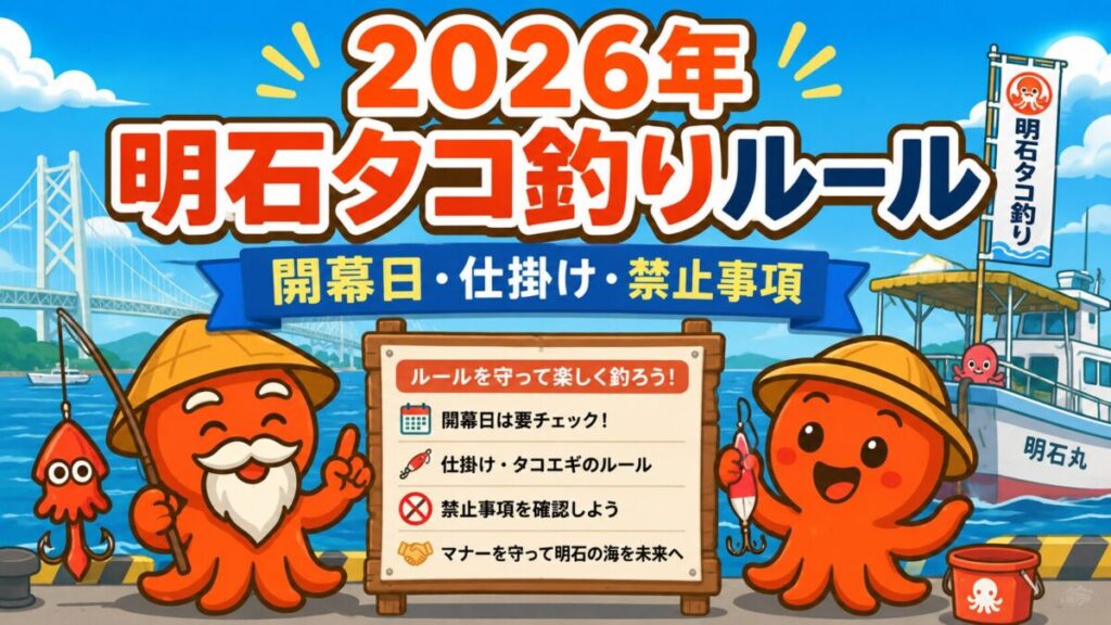 明石タコ釣りルール2026年版の画像